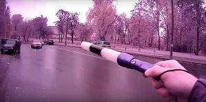 На Пушкина остановили AUDI. Жена водителя: "Я всю дорогу ехала сюда сама. Я только попросила по Гродно..." 