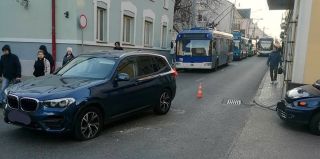 Центр Гродно штормит второй день из-за мелких ДТП