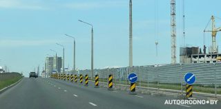 Строительство больницы на проспекте Янки Купалы в Гродно. Небольшие изменения в дорожном движении