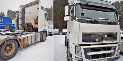 Этот тягач Volvo искали в Европе 9 лет. И вдруг машина выехала из Беларуси в Литву