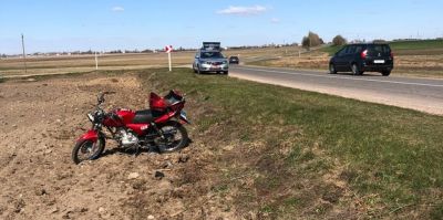 Причиной травм мотоциклиста стал сильный ветер. Мужчина в больнице