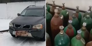 У границы с Литвой пограничники остановили Volvo. В нем двое белорусов перевозили комплектующие для летательных аппаратов