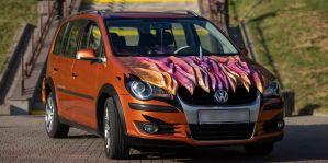 За что 25 тысяч долларов? Девушка из Гродно переделала Volkswagen Touran в единорога