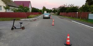 Ребенок на электросамокате столкнулся с автомобилем. В отношении водителя возбуждено уголовное дело