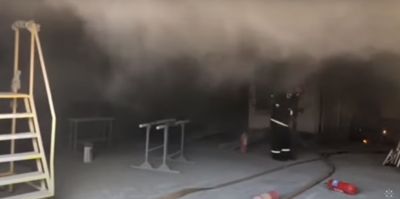 В покрасочной камере на предприятии в Лиде произошло загорание