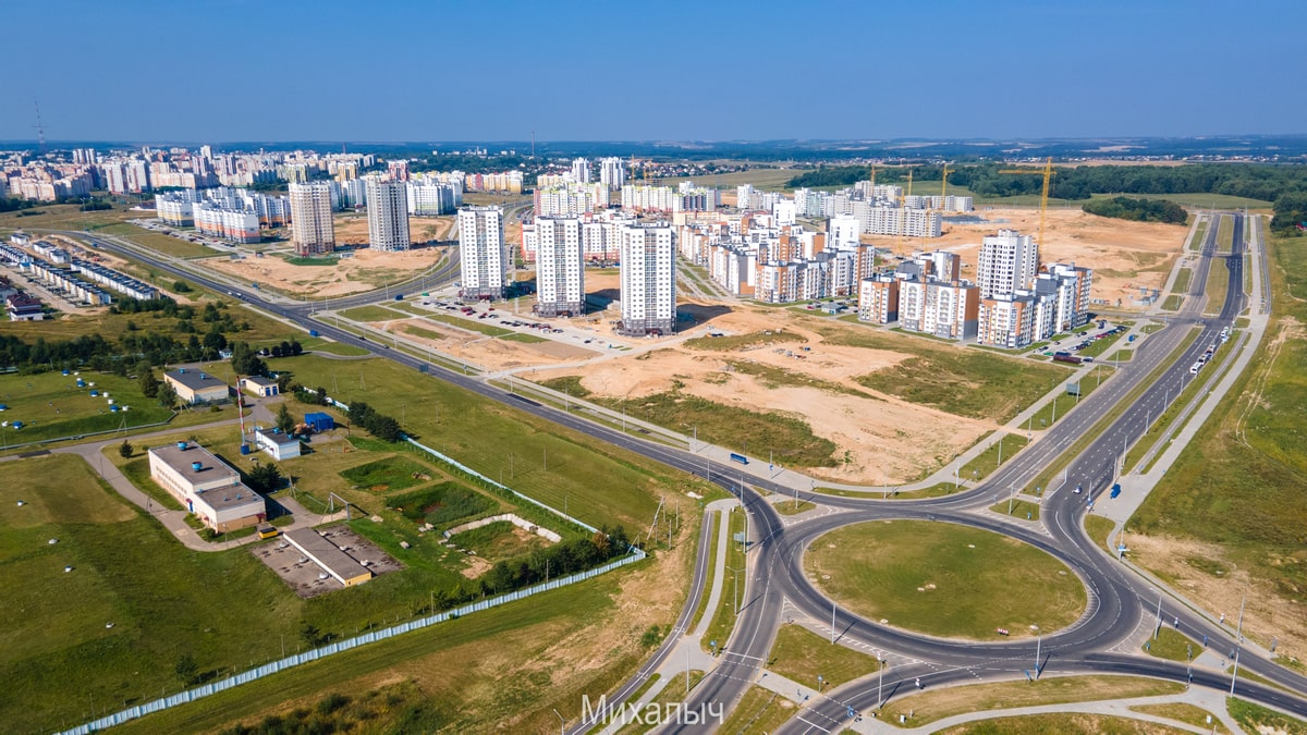 Что сейчас строят в Гродно? Смотрим с неба на основные стройки города