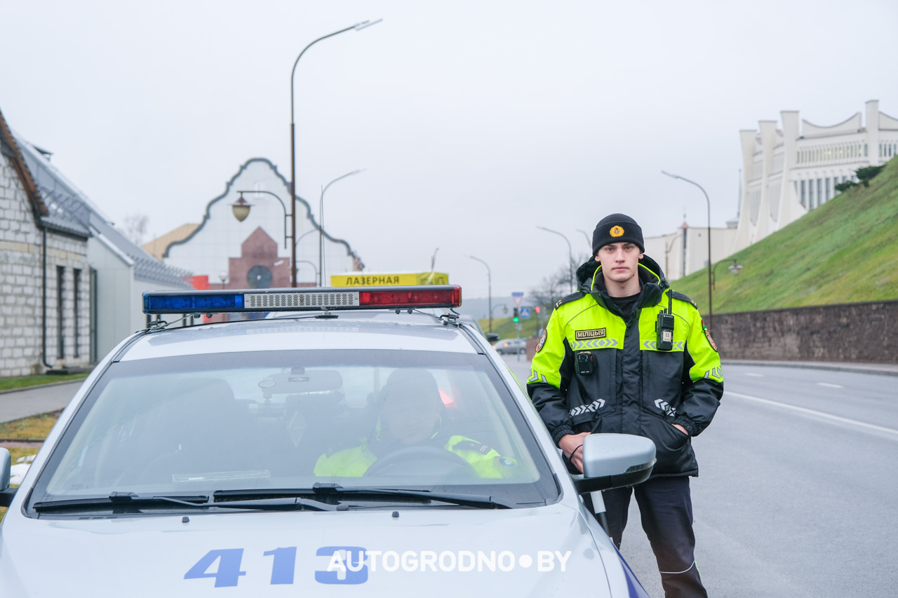 Рейд ГАИ Гродно - на летних или зимних шинах ездят водители Беларуси