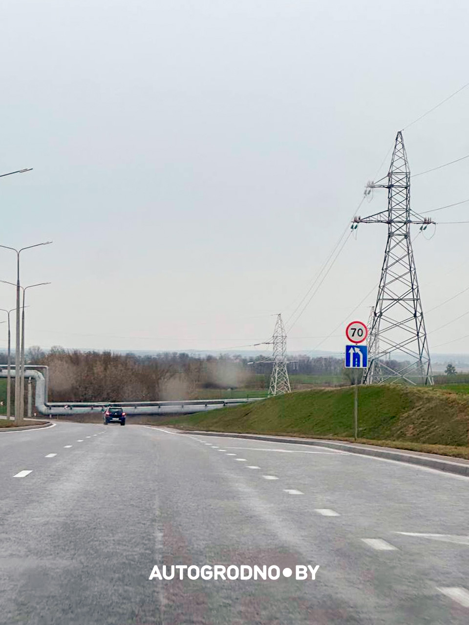 На объездной в Гродно понизили скоростной режим – теперь не более 70 км/ч