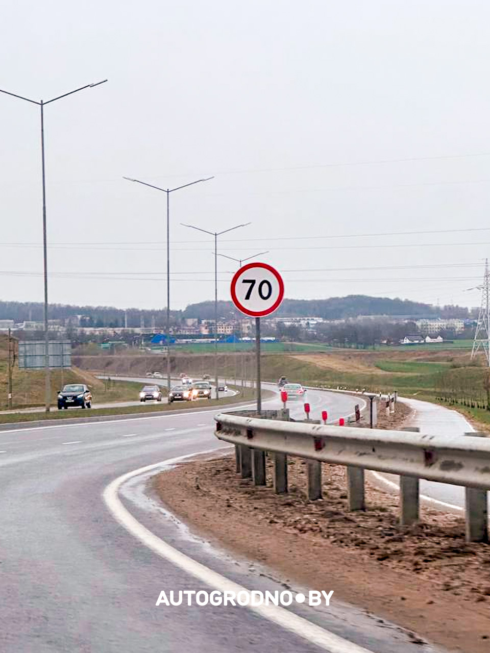 На объездной в Гродно понизили скоростной режим – теперь не более 70 км/ч