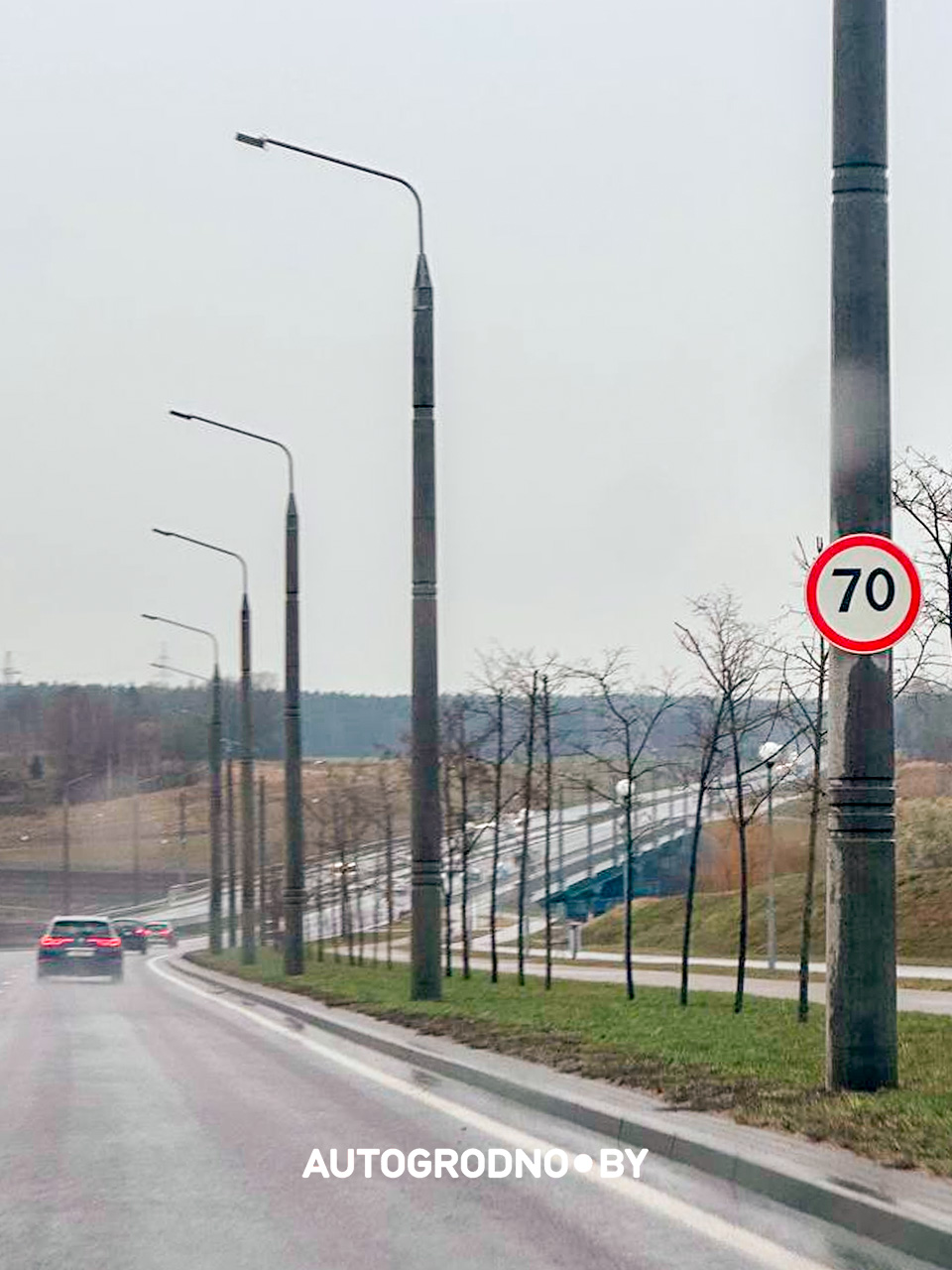 На объездной в Гродно понизили скоростной режим – теперь не более 70 км/ч
