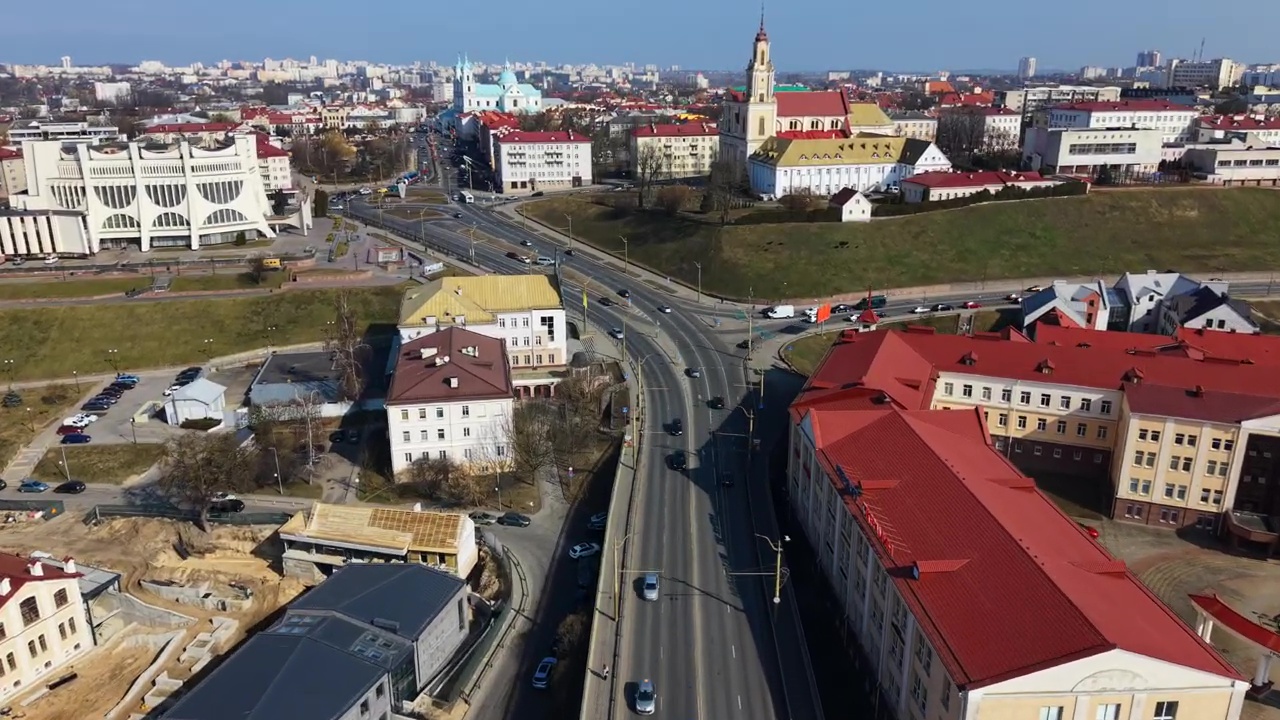 Полет над Гродно с квадрокоптером 2026