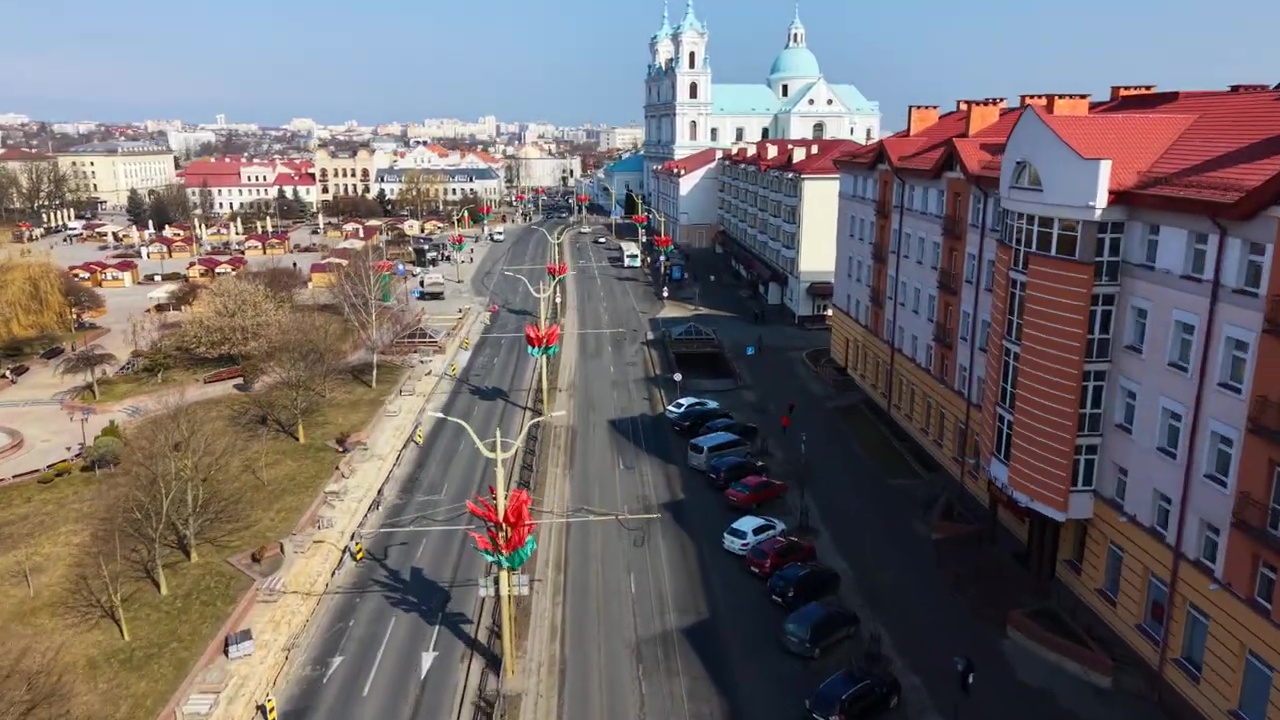 Полет над Гродно с квадрокоптером 2026