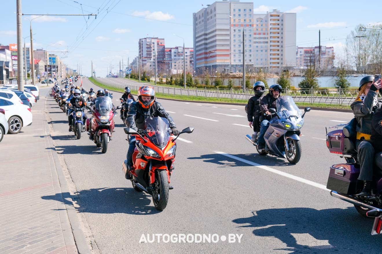 Открытие мотосезона в Гродно 2026 - большой фоторепортаж