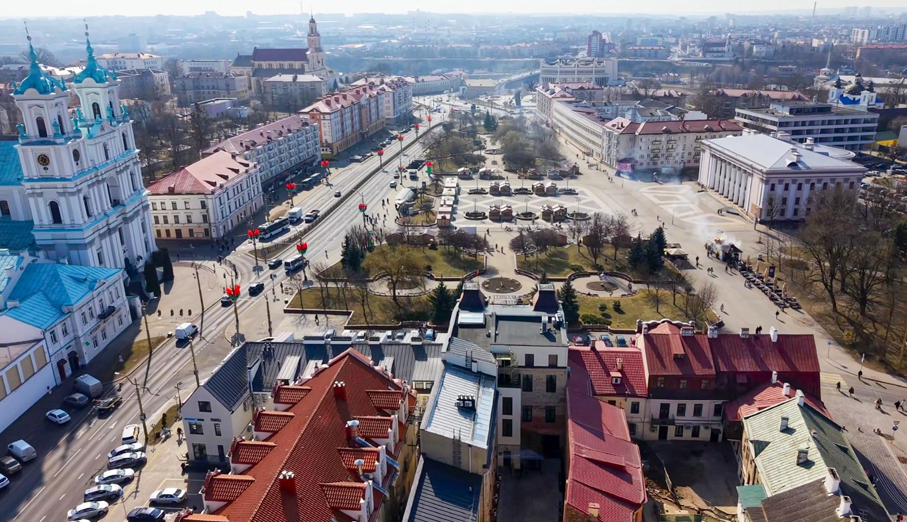 Съемка Гродно с квадрокоптера 2026