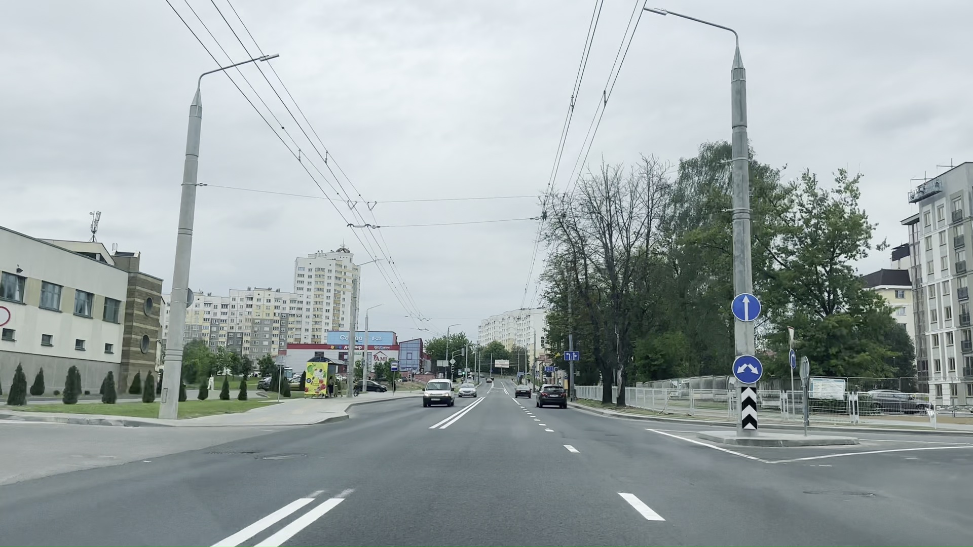 В Гродно на улице Дзержинского меняют организацию движения и ставят новые светофоры