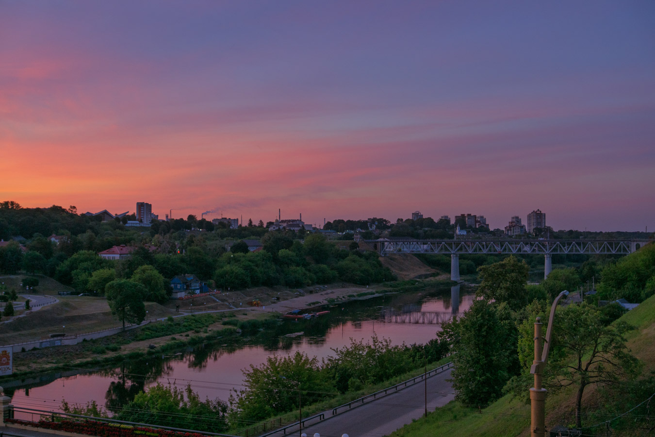 Набережная Гродно и новая ротонда