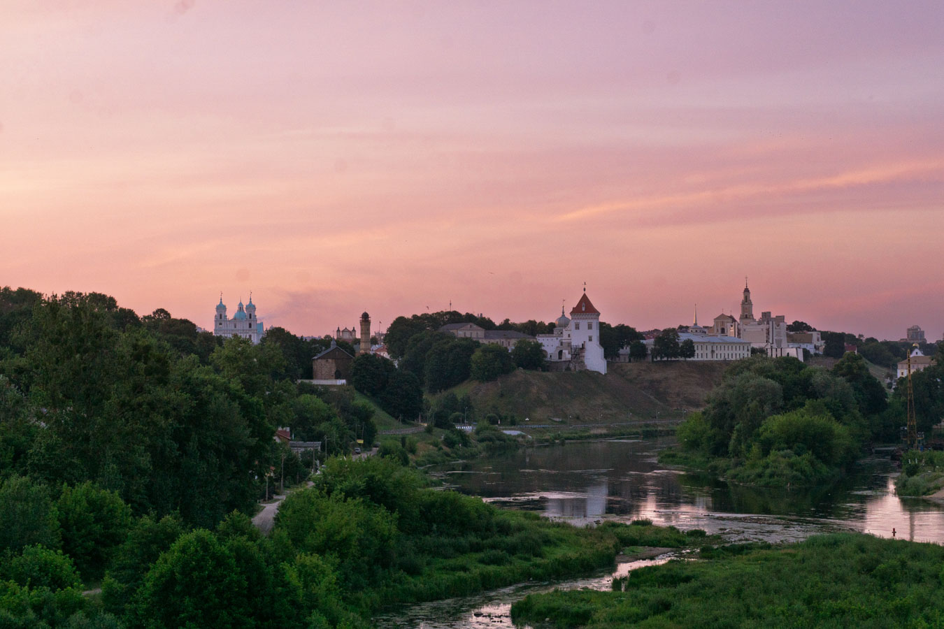 Набережная Гродно и новая ротонда