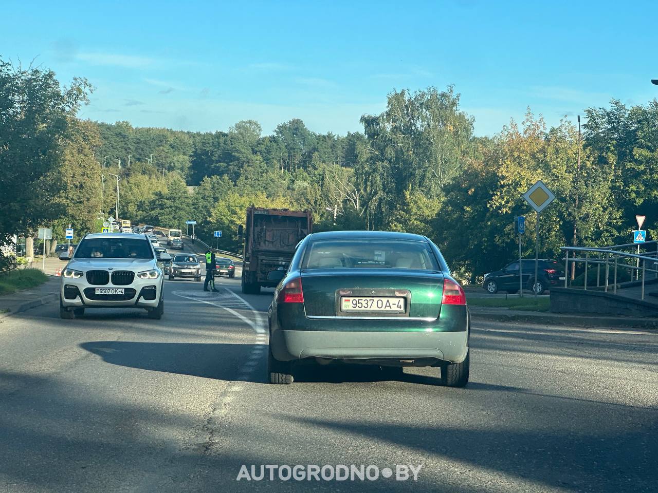 Проезд при закрытой улице Суворова в Гродно