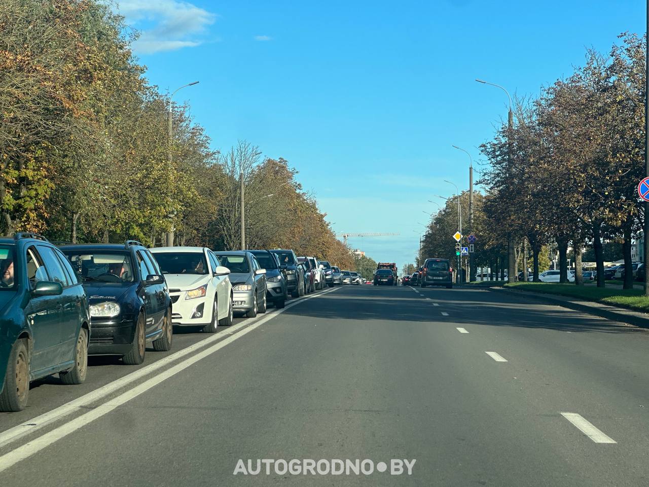 Проезд при закрытой улице Суворова в Гродно