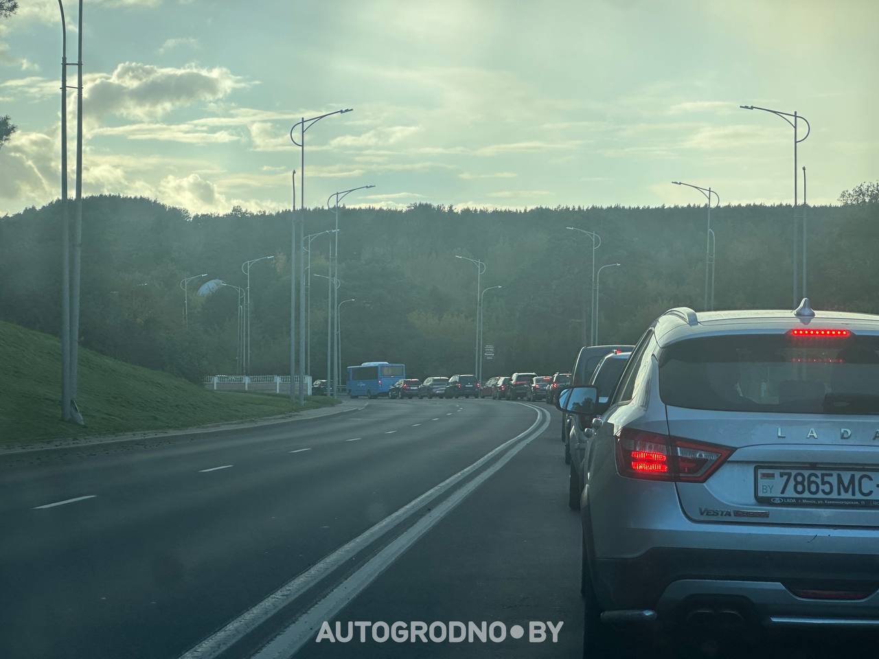 Проезд при закрытой улице Суворова в Гродно