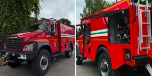 В Гродненский лесхоз поступила новая пожарная автоцистерна