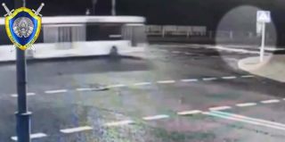 Опубликовано видео наезда автобусом на пешехода в Гродно