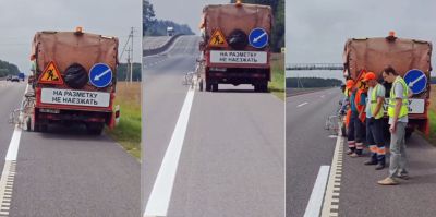 На М6 в Щучинском районе проходит эксперимент с дорожной разметкой