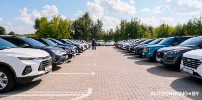 Карта автокомисов Гродно с подробностями: "Здесь можно выбрать из 1200+ автомобилей"