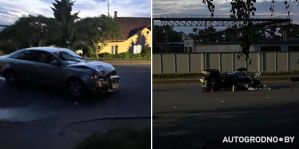 Двое пострадавших в аварии с мотоциклистом на Озерском шоссе в Гродно. Подробности
