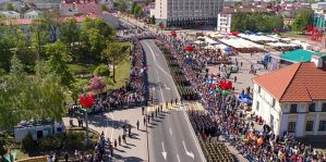 Некоторые центральные улицы Гродно перекроют во время празднования Дня Победы