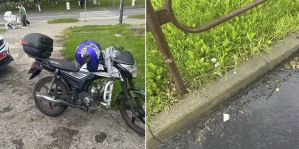 Под Волковыском 18-летний парень на мопеде врезался в забор