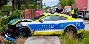 В Польше разбили полицейский Ford Mustang – прослужил 4 месяца
