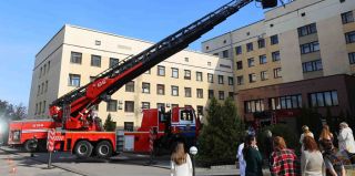 Спасатели и медики провели совместные учения в одной из больниц Гродно