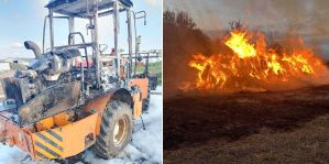 В МЧС рассказали об огненных ЧП за сутки: горели жилой дом, погрузчик и солома в поле