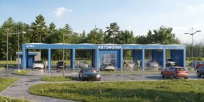 В Грандичах планируют построить автомойку с местами для зарядки электричек. Объявлены общественные обсуждения