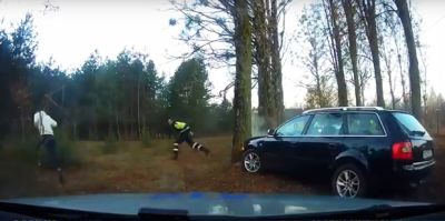 В Гродно была погоня за AUDI A6 с применением оружия. Водитель находится в ИВС