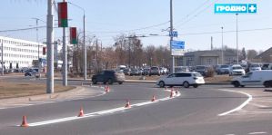 Дорожную разметку начали наносить в Гродно раньше обычного. В чем дело?