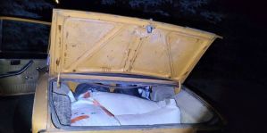 Сколько комбикорма поместится в старенький ВАЗ? Полтонны. Проверено