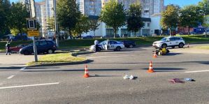 ДТП с участием мотоциклиста и пешехода на проспекте Клецкова в Гродно. Подробности