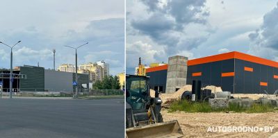 На Девятовке в Гродно активно строят новый торговый центр, в Грандичах – тоже. Сдача – в декабре этого года