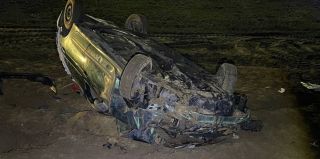 19-летний водитель перевернулся на крышу – пострадал пассажир. Подробности вечерней аварии в Гродно