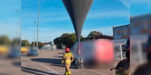 В Белостоке на стоянку приземлился аэростат с таинственным грузом – оказалось, сигареты из Беларуси