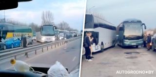 Коллапс на польской границе: конфликты между водителями автобусов едва не доходят до драк