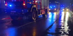 В гостиничном комплексе в Гродно случился пожар. На месте работали подразделения МЧС