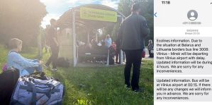 Белорусы с билетами из Вильнюса не могли уехать домой: автобусы застряли на границе