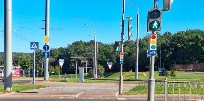 В Гродно ставят новые "дорожные знаки" – в первую очередь для велосипедистов