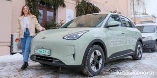 В Гродно привезли новинку Geely EX2. Специалист по автоподбору устроил тест-драйв: подъемник, толщиномер, поездка
