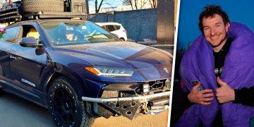 Превью фото к статье Американец сделал из Lamborghini автодом и отправился в кругосветку: теперь он в Беларуси...