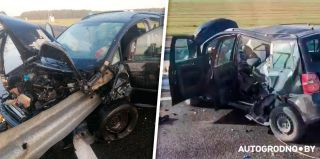 На трассе М6 погиб молодой водитель: Volkswagen прошило отбойником у поворота на Бали