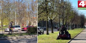 В Гродно начался сезонный покос травы